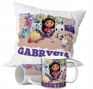 ZESTAW PODUSZKA + KUBEK Prezent KOCI DOMEK GABI KOTKI BAJKA + IMIĘ 15 - Gadżety dla niej i dla niego ZESTAW PODUSZKA + KUBEK Prezent KOCI DOMEK GABI KOTKI BAJKA + IMIĘ 15 - Gadżety dla niej i dla niego - miniaturka - grafika 1