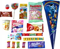 Zestawy upominkowe - Tyta Xxl Róg Obfitości Dla Dzieci Rozpoczęcie Roku Pasowanie Kinder Haribo - miniaturka - grafika 1