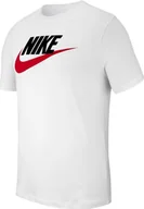 Koszulki męskie - Nike Koszulka męska M NSW Tee Icon Futura biała r. XL AR5004 100 - miniaturka - grafika 1
