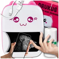 Drukarki kart i etykiet - DRUKUŚ MINI DRUKARKA termiczna ORYGINALNA DRUKARKA do zdjęć przenośna - miniaturka - grafika 1