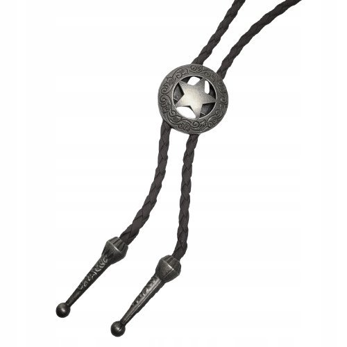 BOLO KRAWAT Western Dziki zachód rzemyk TARCZA GWIAZDA KOBWOJSKA KOŁO HIT