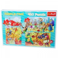Puzzle - TREFL 12055 Puzzle Rodzinne Siatkówka 410 El. NEW - miniaturka - grafika 1