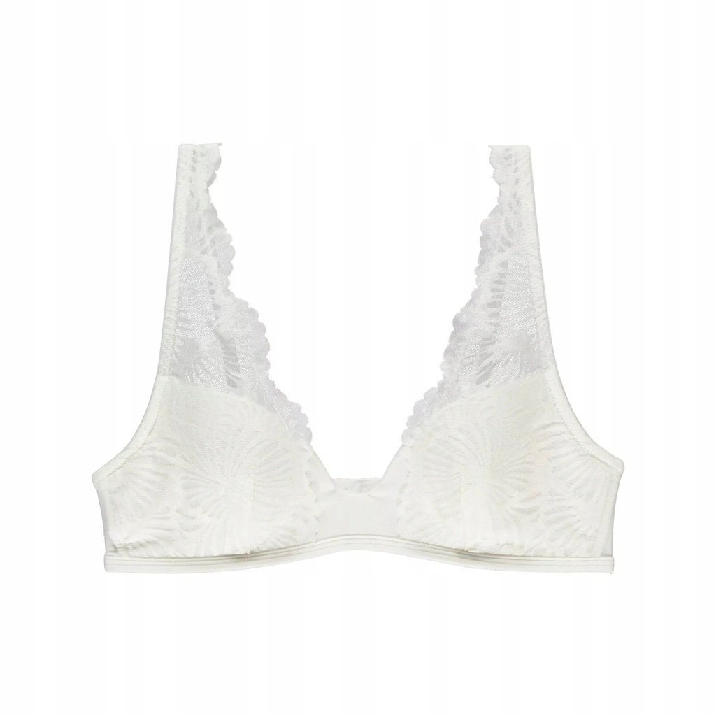 Biustonosz stanik usztywniany kremowy ecru koronkowy Beldona Tulla 80C