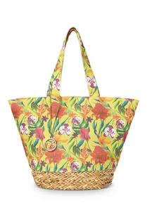 Materiałowa shopperka NOBO z hawajskim motywem - Nobo - Torebki damskie - miniaturka - grafika 1