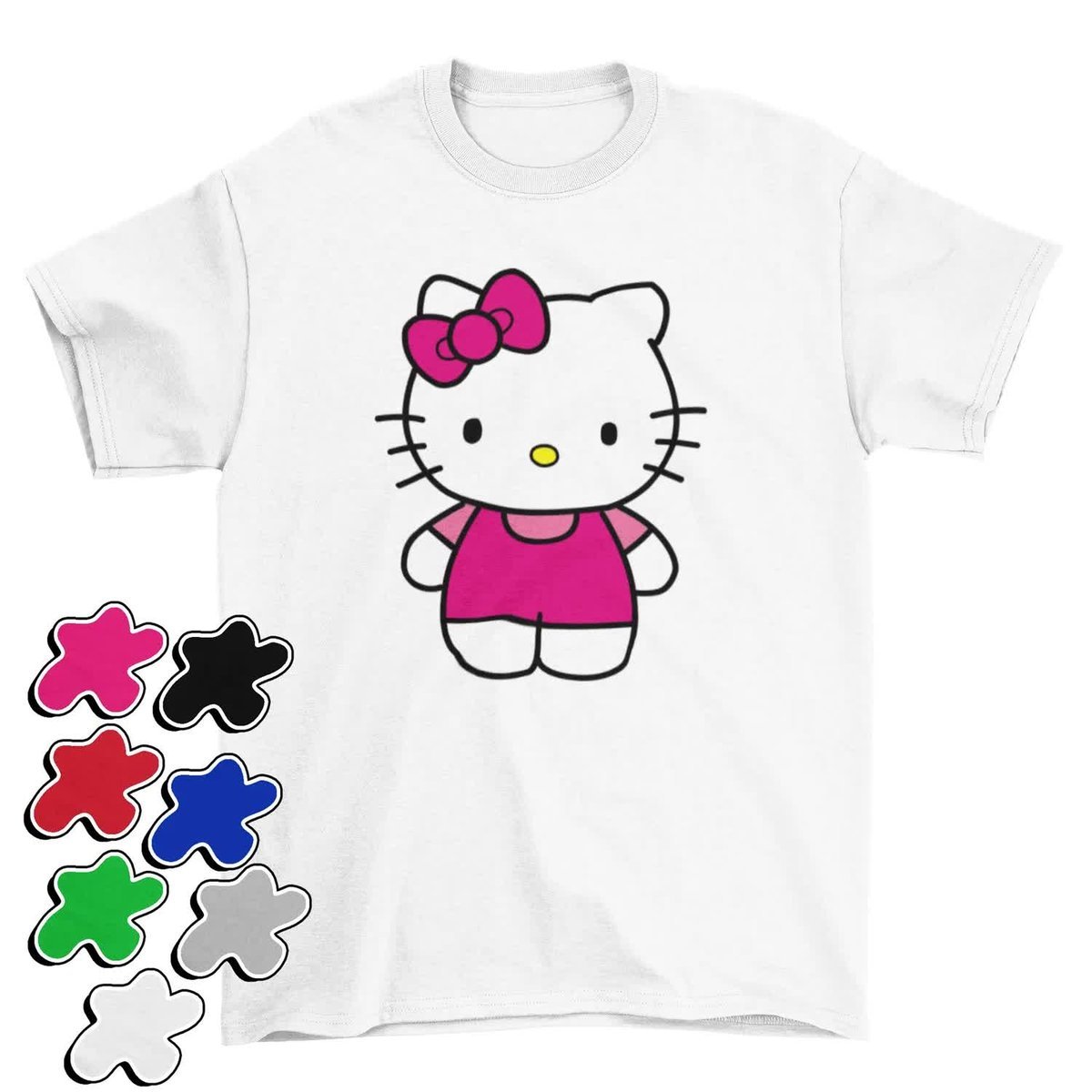 Koszulka Dziecięca Z Nadrukiem Hello Kitty Kot Dla Dziewczynki -L 146-152