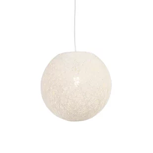 QAZQA Rustykalna lampa wisząca biała 35cm - Corda - Lampy sufitowe - miniaturka - grafika 1