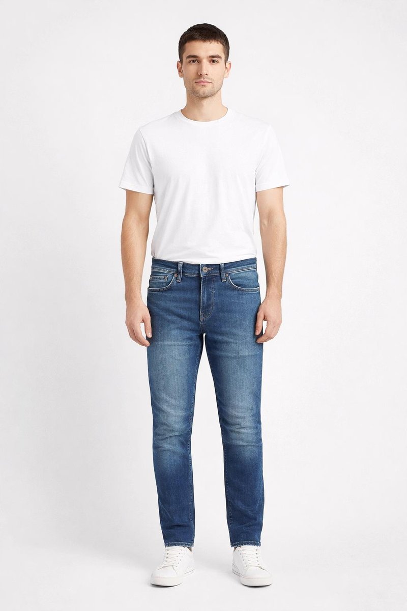 PEPE JEANS JEANSY MĘSKIE RURKI NIEBIESKIE PRZETARCIA BAWEŁNA 28/32 AWA