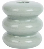 Świeczniki - Świecznik ceramika Home Accents8cm zielony - miniaturka - grafika 1