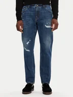 Spodnie męskie - Dolce&Gabbana Jeansy GYJDAZ G8KE9 S9001 Granatowy Regular Fit - miniaturka - grafika 1
