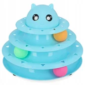 Zabawki dla kotów - Wieża z piłeczkami kulkami piłkami zabawka interaktywna dla kota - miniaturka - grafika 1