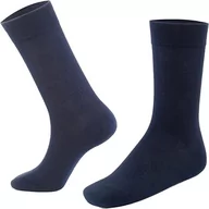 Skarpetki męskie - Bonateks, 6 par wysokiej jakości męskich skarpet wykonanych z bambusa, ultradźwięków, oddychających / 6 par Czarnych, Rozmiar Eu: 41-45, Niebieski - miniaturka - grafika 1