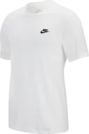 Koszulki męskie - Nike T-shirt sportswear Club biały r. M - miniaturka - grafika 1