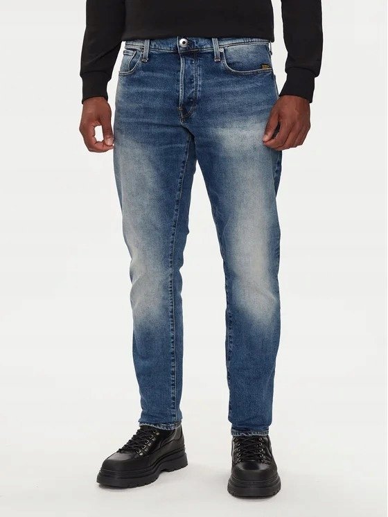 G STAR RAW SPODNIE JEANSOWE NIEBIESKIE NA GUZIKI 36/32 17BA
