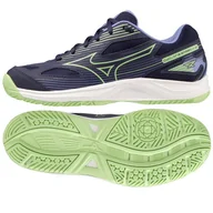Siatkówka - Buty do siatkówki Mizuno Cyclone Speed 4 Jr V1GD231011 granatowe niebieskie - miniaturka - grafika 1