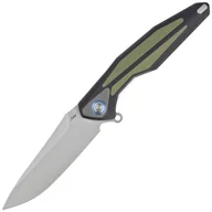 Noże - Nóż składany RikeKnife Tulay Integral Black G10 / OD Green G10 Inlay, Satin 154CM (TULAY-BOG) - miniaturka - grafika 1