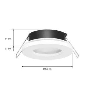 Arcchio downlight Sylvi biały Ø 8,2 cm - Oprawy, klosze i abażury - miniaturka - grafika 3
