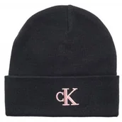 Czapki damskie - Czapka Monogram Embro Beanie K60K612319 01P (CK529-c) Calvin Klein - miniaturka - grafika 1