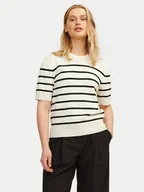 Swetry damskie - JJXX Sweter Layla 12254368 Écru Regular Fit - miniaturka - grafika 1