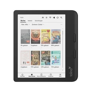 Tolino 4016621130183 czytnik e-booków Ekran dotykowy Wi-Fi Czarny - Czytniki ebooków - miniaturka - grafika 1
