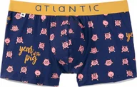 Majtki męskie - ATLANTIC SZORTY MĘSKIE BOKSERKI MH1054 GRANAT XL - miniaturka - grafika 1