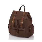 Plecaki - Plecak męski brązowy PAOLO PERUZZI T-24-BR - miniaturka - grafika 1