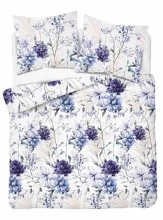 Pościel satynowa 200x220 5222a niebieska kwiaty - Pościel Pościel satynowa 200x220 5222a niebieska kwiaty - Pościel - miniaturka - grafika 1