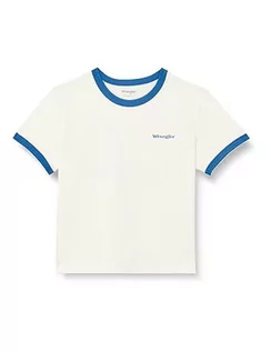 Koszulki i topy damskie - Wrangler Damska koszulka z krótkim rękawem, Worn White, M - grafika 1