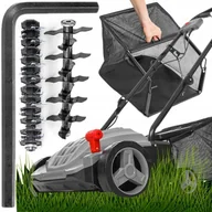 Wertykulatory i aeratory - Aerator Wertykulator Elektryczny Kanwod Do Trawy Regulacja Z Koszem 2500W - miniaturka - grafika 1