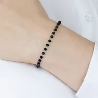 Bransoletki - BRANSOLETKA koraliki STAL SZLACHETNA POZŁACANA - miniaturka - grafika 1