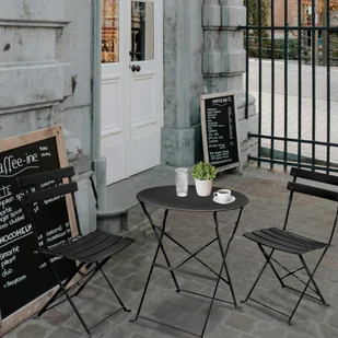 ZESTAW MEBLI BALKONOWYCH ORION CZARNY - Meble ogrodowe - miniaturka - grafika 5