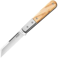 Scyzoryki - Lionsteel SheepFoot ostrze M390, Rękojeść z drewna oliwnego, Bolster i linery z tytanu CK0115 UL - miniaturka - grafika 1
