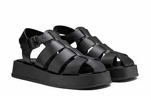 REPLAY Daria Zeus sandały damskie, 003 Black, 35 EU - Sandały damskie - miniaturka - grafika 1