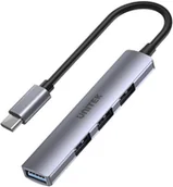 Pozostałe akcesoria do telefonów - Adapter Unitek Hub USB-C 1*USB-A 5Gbps, 3*USB-A 2.0 - miniaturka - grafika 1