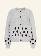 Swetry damskie - Ichi Kardigan Ihcortana grau - ICHI - miniaturka - grafika 1