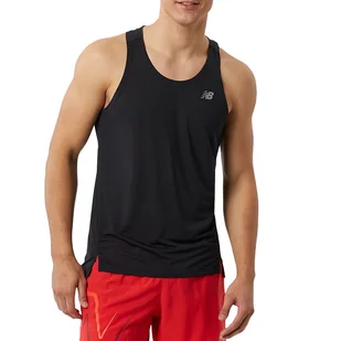 Koszulka New Balance MT23220BK - czarna - Koszulki sportowe męskie - miniaturka - grafika 1