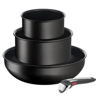 Akcesoria i części AGD - Tefal Ingenio Unlimited On Zestaw Wok 28cm + 2 Garnki 20cm + 16cm + Uchwyt 82489 - miniaturka - grafika 1