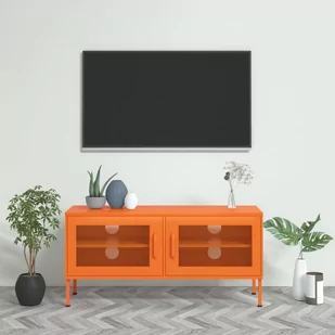 Vidaxl Szafka Pod Telewizor, Pomarańczowa, 105X35X50 Cm, Stalowa - Szafki RTV - miniaturka - grafika 1