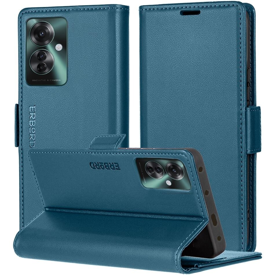 Etui z klapką do Oppo Reno 11F, Erbord magnetyczne case portfel skóra eko