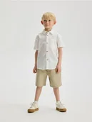 Spodnie i spodenki dla chłopców - Reserved - Szorty bermudy - beżowy - miniaturka - grafika 1