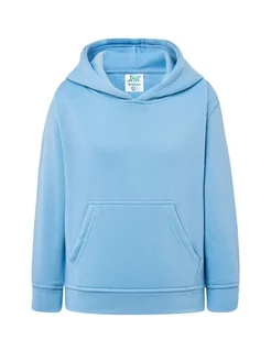 Bluza dziecięca robocza z kapturem jasnoniebieska roz. 7/8 - Bluzy dla dziewczynek - miniaturka - grafika 1