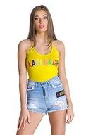 Koszulki i topy damskie - Gianni Kavanagh Damska koszulka Yellow Neverland Body podkoszulek żółty, średni - miniaturka - grafika 1