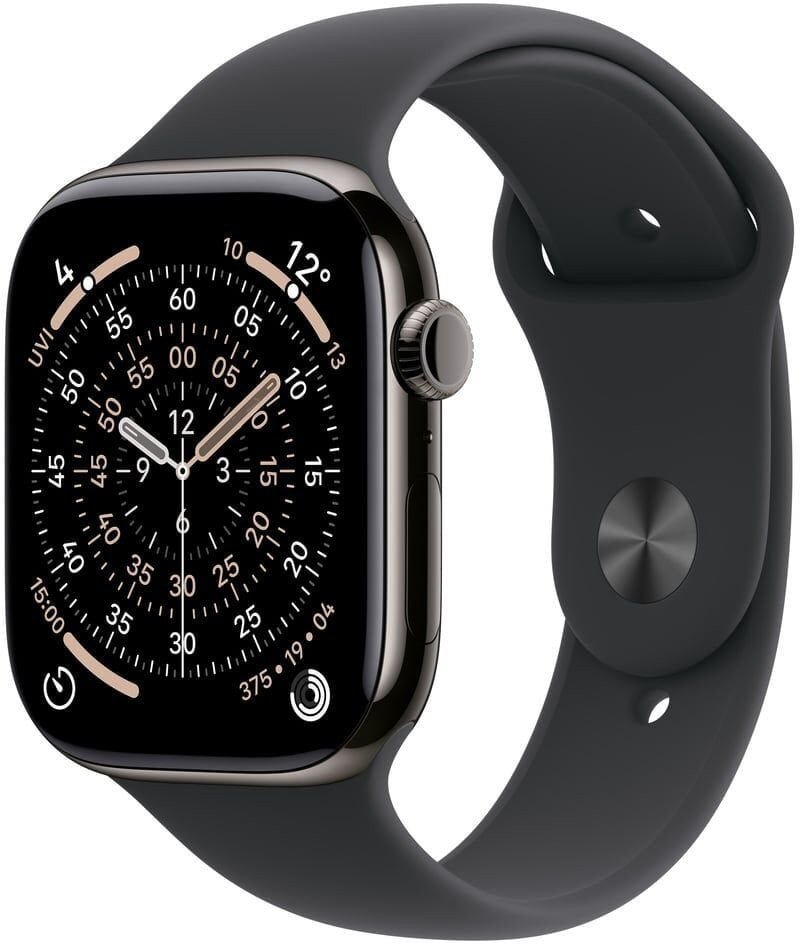 Apple Watch 11 GPS + Cellular 42mm Łupkowy Tytan Czarny M/L