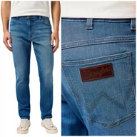 Spodnie męskie - Wrangler RIVER regular tapered Mosaic elastyczne spodnie jeansowe W38 L32 - miniaturka - grafika 1