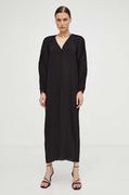 Sukienki - By Malene Birger sukienka kolor czarny midi oversize - miniaturka - grafika 1