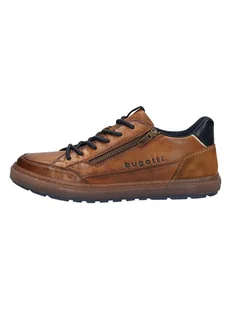Bugatti Skórzane sneakersy w kolorze jasnobrązowym - Trampki męskie - miniaturka - grafika 1