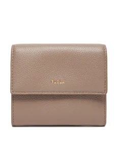 Furla Mały Portfel Damski Goccia M Compact WP00469 BX3036 KH 2572S Beżowy - Portfele - miniaturka - grafika 1