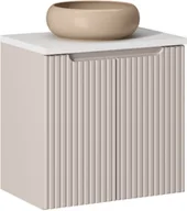 Meble łazienkowe - Zestaw meblowy 60cm z blatem i umywalką nablatową Wiki - miniaturka - grafika 1