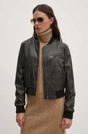 Kurtki damskie - Sisley kurtka bomber damski kolor czarny przejściowa 2VPVLN04S - miniaturka - grafika 1