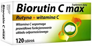 MBM Biorutin C Max rutyna witamina C, 120 tab. - Witaminy i minerały - miniaturka - grafika 1