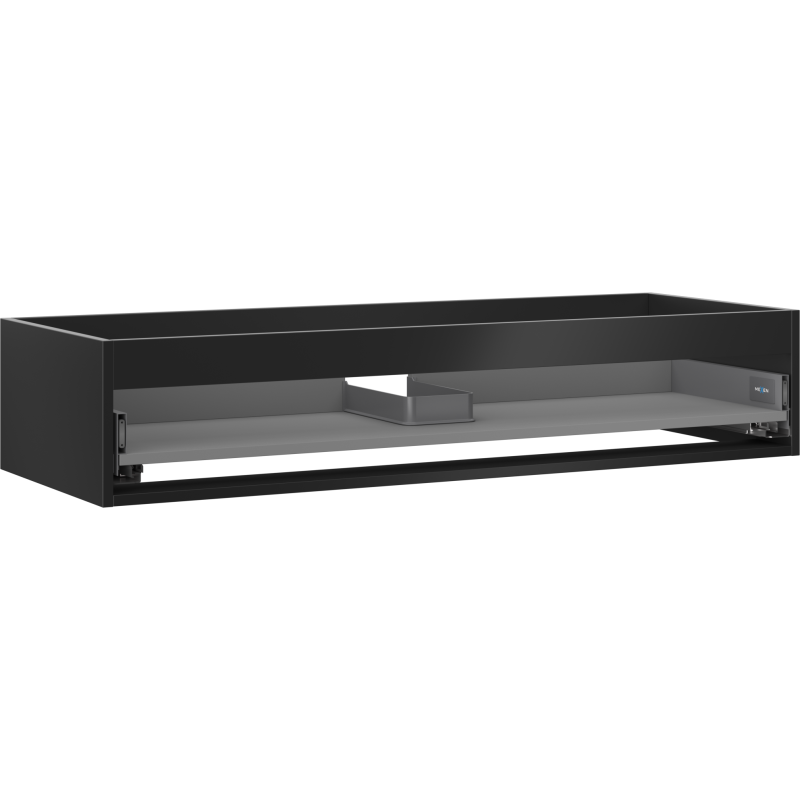 Mexen Box-A korpus szafki podumywalkowej 120 cm, 1 szuflada, czarny mat - 91AX0-1200-235-1-71